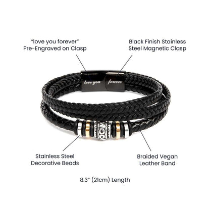 Love You Forever To My Grandson Bracelet Achieve Anything