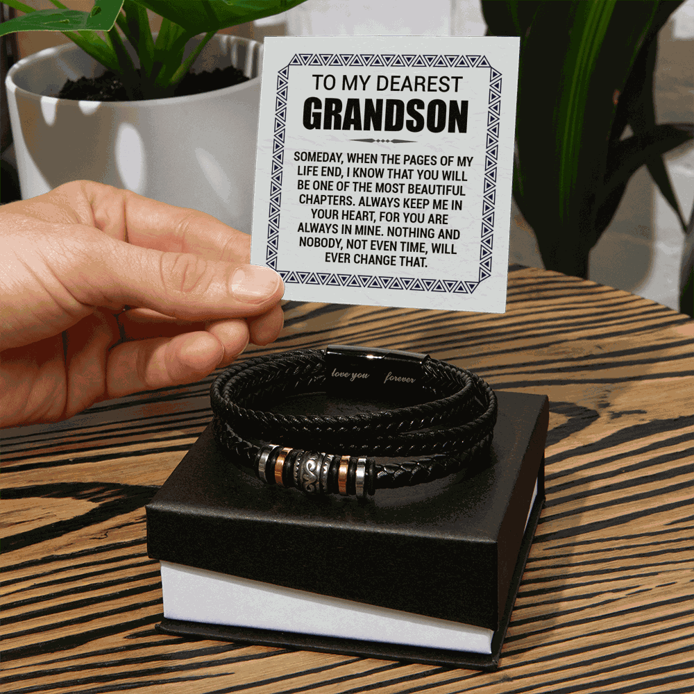 Love You Forever To My Grandson Bracelet Pages Of My Life