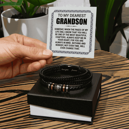 Love You Forever To My Grandson Bracelet Pages Of My Life