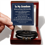 Love You Forever To My Grandson Bracelet Will Never Lose