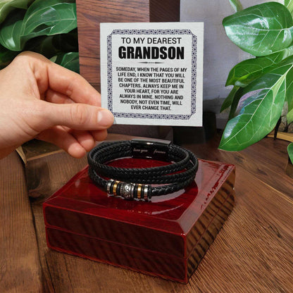 Love You Forever To My Grandson Bracelet Pages Of My Life