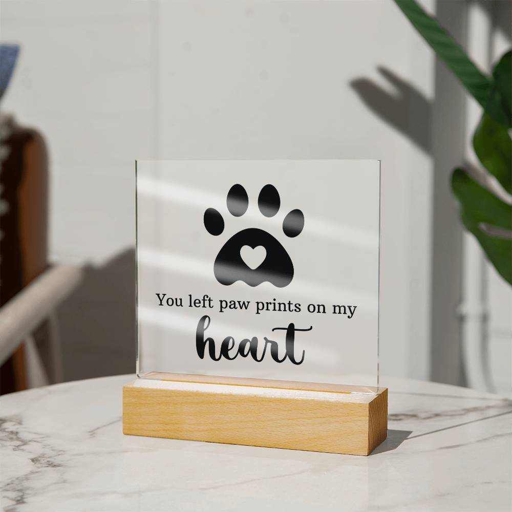 Keepsake Acrylic Bundle - You Left Pawprints In My Heart