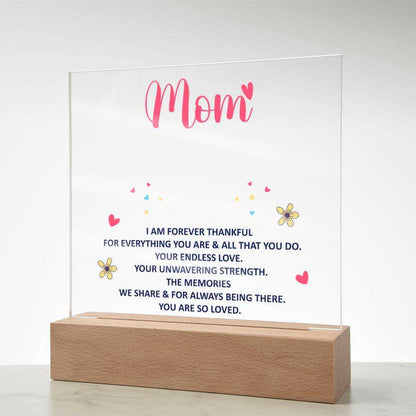 Keepsake Acrylic Bundle - mom - I am forever thankful