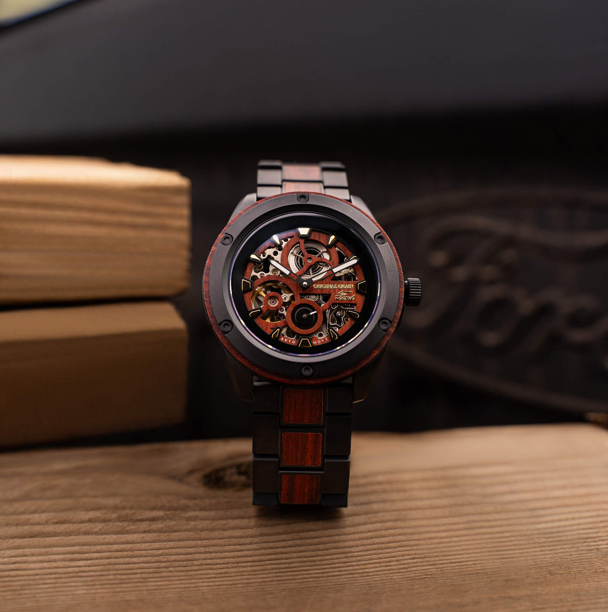 Ford.com Heritage Rugged Automatic 44mm Original Grain