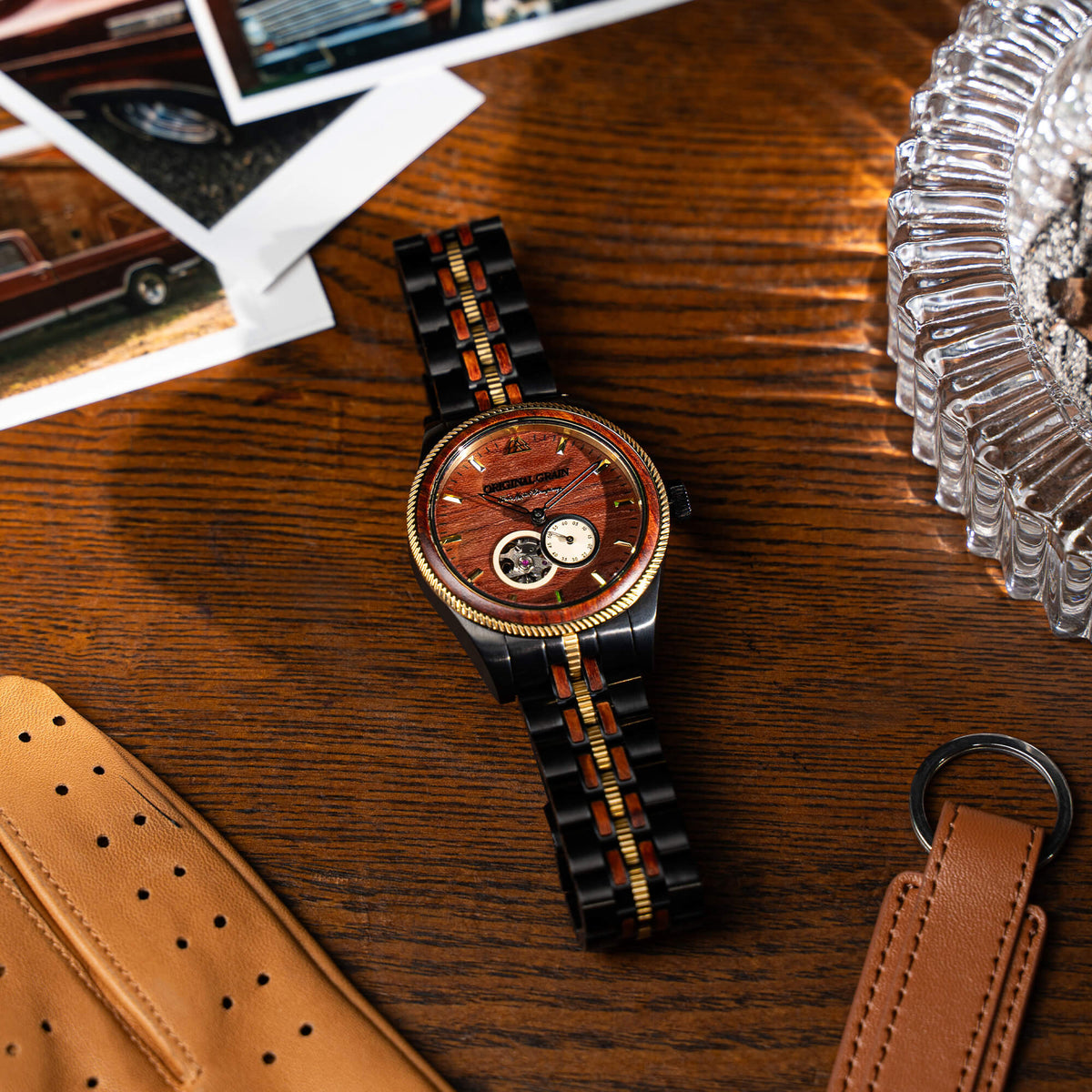 Ford.com Vintage Gold Automatic 40mm Original Grain