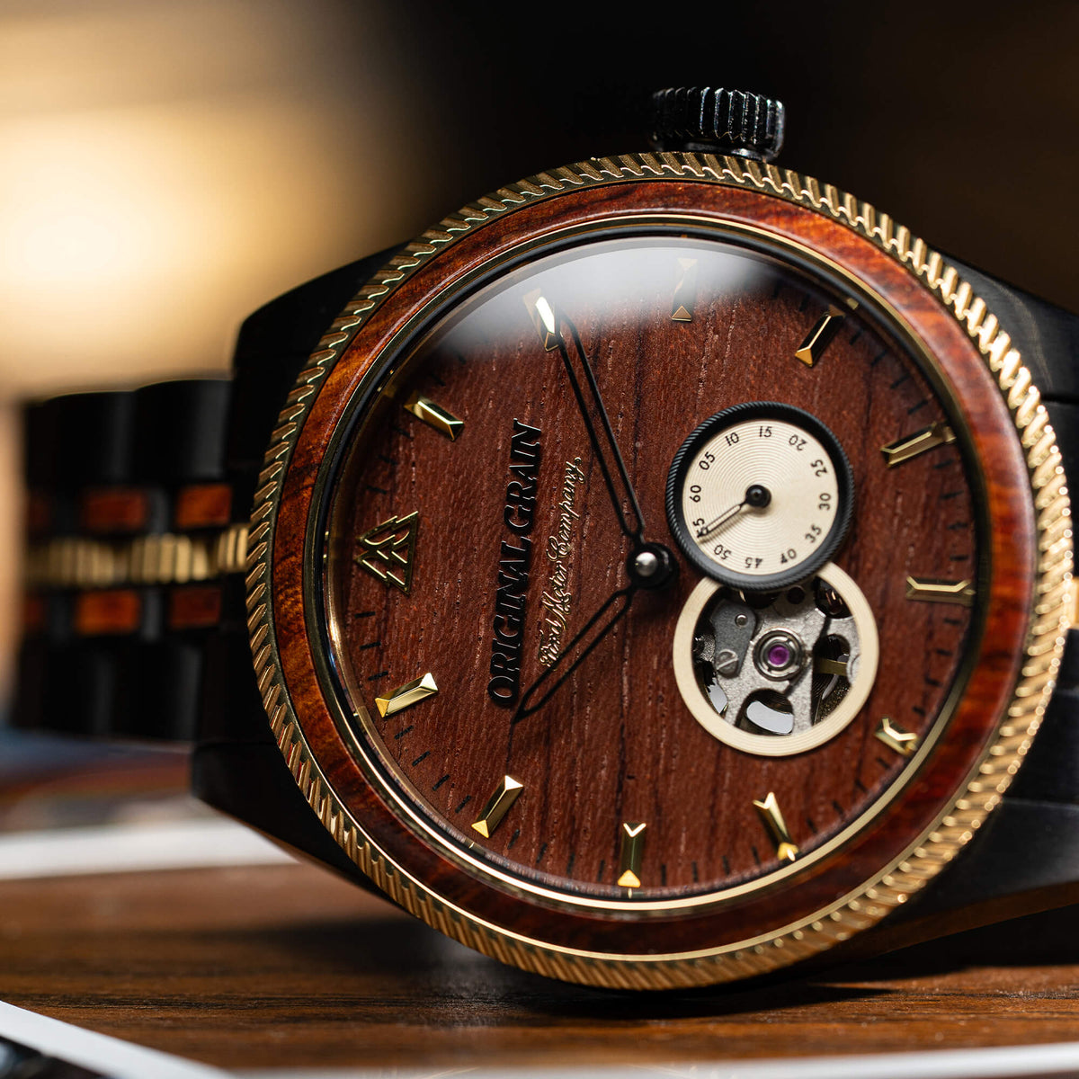 Ford.com Vintage Gold Automatic 40mm Original Grain