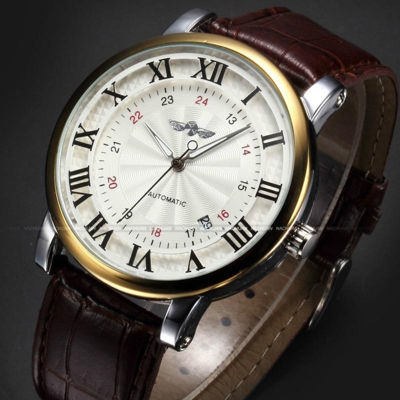 Modern Men Fashion Watch Sport Analog Military Leather Wristwatches Round Classic Design For Mens Stevvex