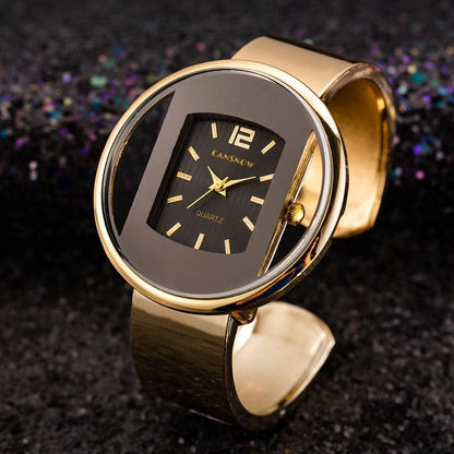 Fashion Gold Classic Women's Watches Luxury Stainless Steel Design Wrist Watch For Women Stevvex