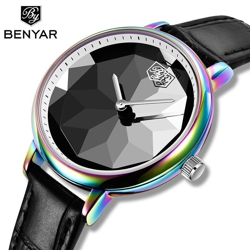 New Fashion Women's Watches Casual Sport Leather Strap Waterproof Analog Quartz Watch Stevvex
