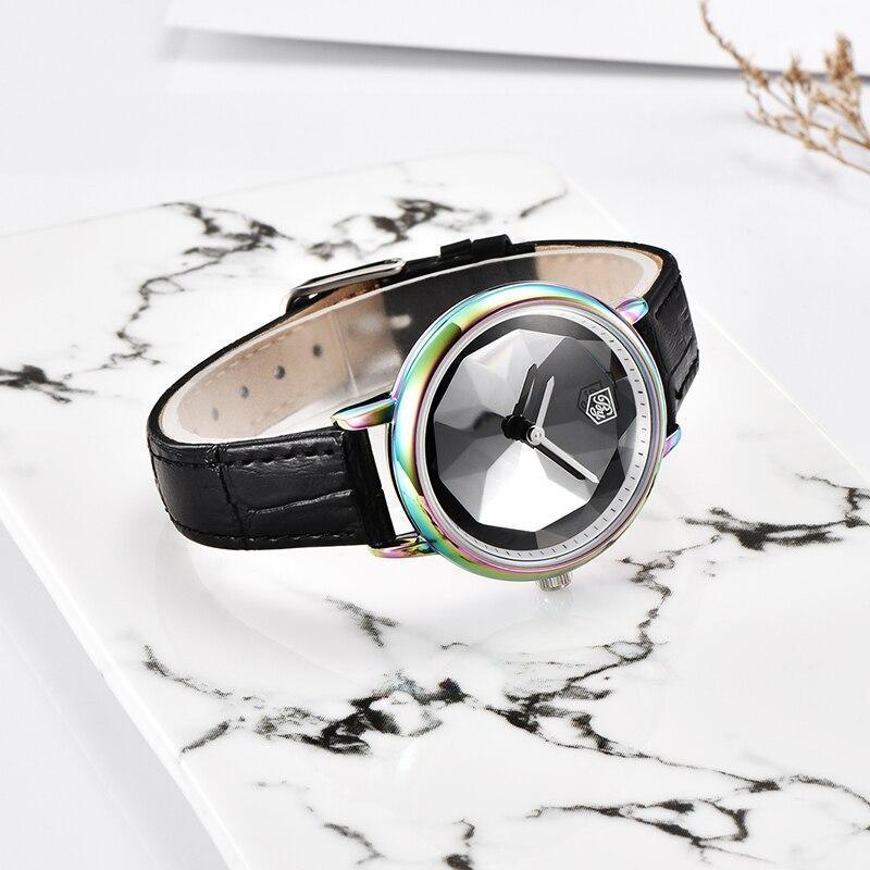 New Fashion Women's Watches Casual Sport Leather Strap Waterproof Analog Quartz Watch Stevvex