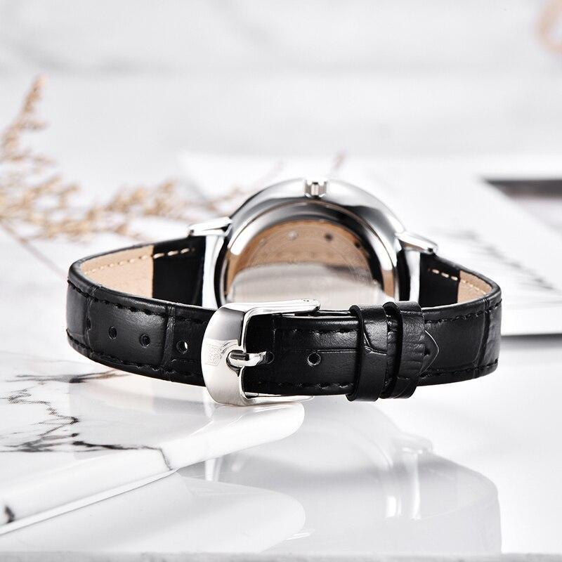 New Fashion Women's Watches Casual Sport Leather Strap Waterproof Analog Quartz Watch Stevvex