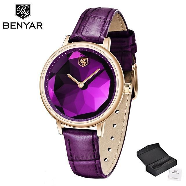 New Fashion Women's Watches Casual Sport Leather Strap Waterproof Analog Quartz Watch Stevvex