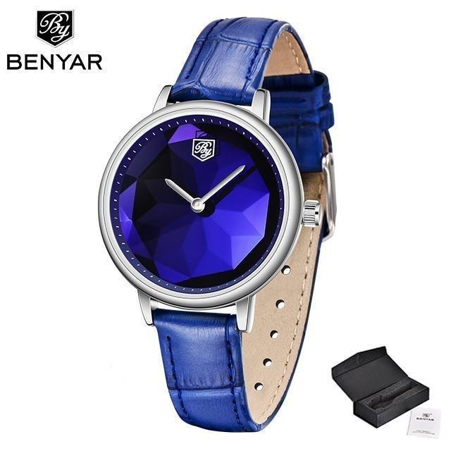 New Fashion Women's Watches Casual Sport Leather Strap Waterproof Analog Quartz Watch Stevvex