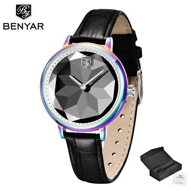 New Fashion Women's Watches Casual Sport Leather Strap Waterproof Analog Quartz Watch Stevvex