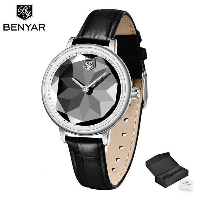 New Fashion Women's Watches Casual Sport Leather Strap Waterproof Analog Quartz Watch Stevvex