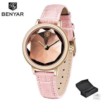 New Fashion Women's Watches Casual Sport Leather Strap Waterproof Analog Quartz Watch Stevvex