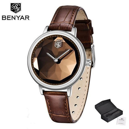 New Fashion Women's Watches Casual Sport Leather Strap Waterproof Analog Quartz Watch Stevvex