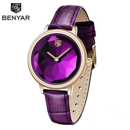 New Fashion Women's Watches Casual Sport Leather Strap Waterproof Analog Quartz Watch Stevvex