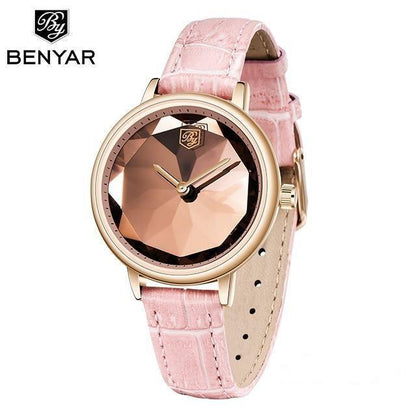 New Fashion Women's Watches Casual Sport Leather Strap Waterproof Analog Quartz Watch Stevvex