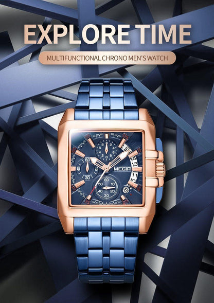 New Business Men's Watches Analog Waterproof Luminous Quartz Men Stylish Wrist Watch Stevvex