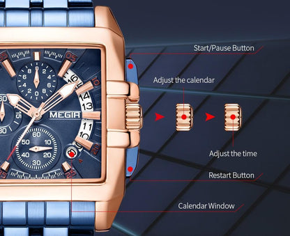 New Business Men's Watches Analog Waterproof Luminous Quartz Men Stylish Wrist Watch Stevvex