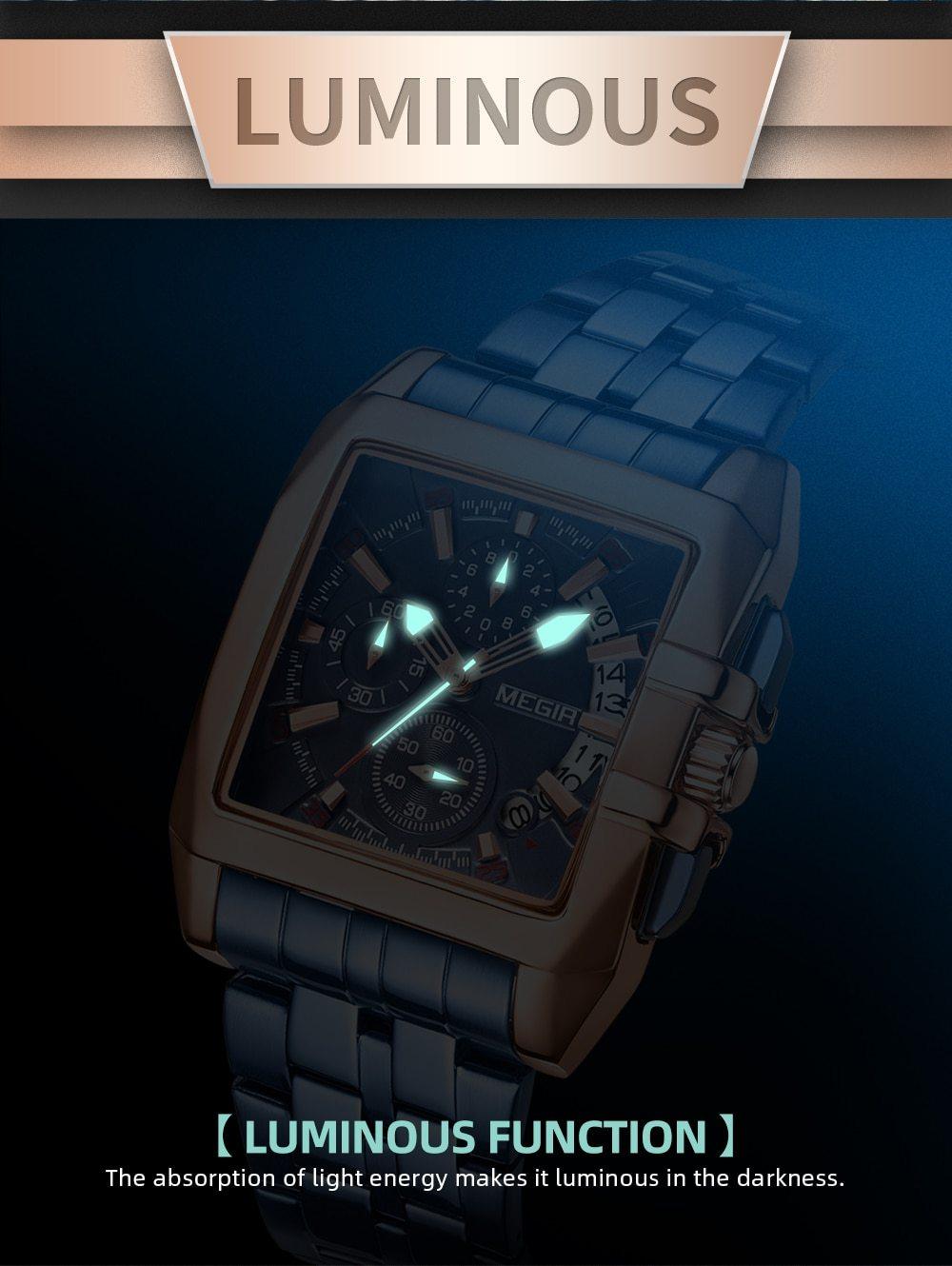 New Business Men's Watches Analog Waterproof Luminous Quartz Men Stylish Wrist Watch Stevvex