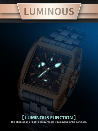 New Business Men's Watches Analog Waterproof Luminous Quartz Men Stylish Wrist Watch Stevvex