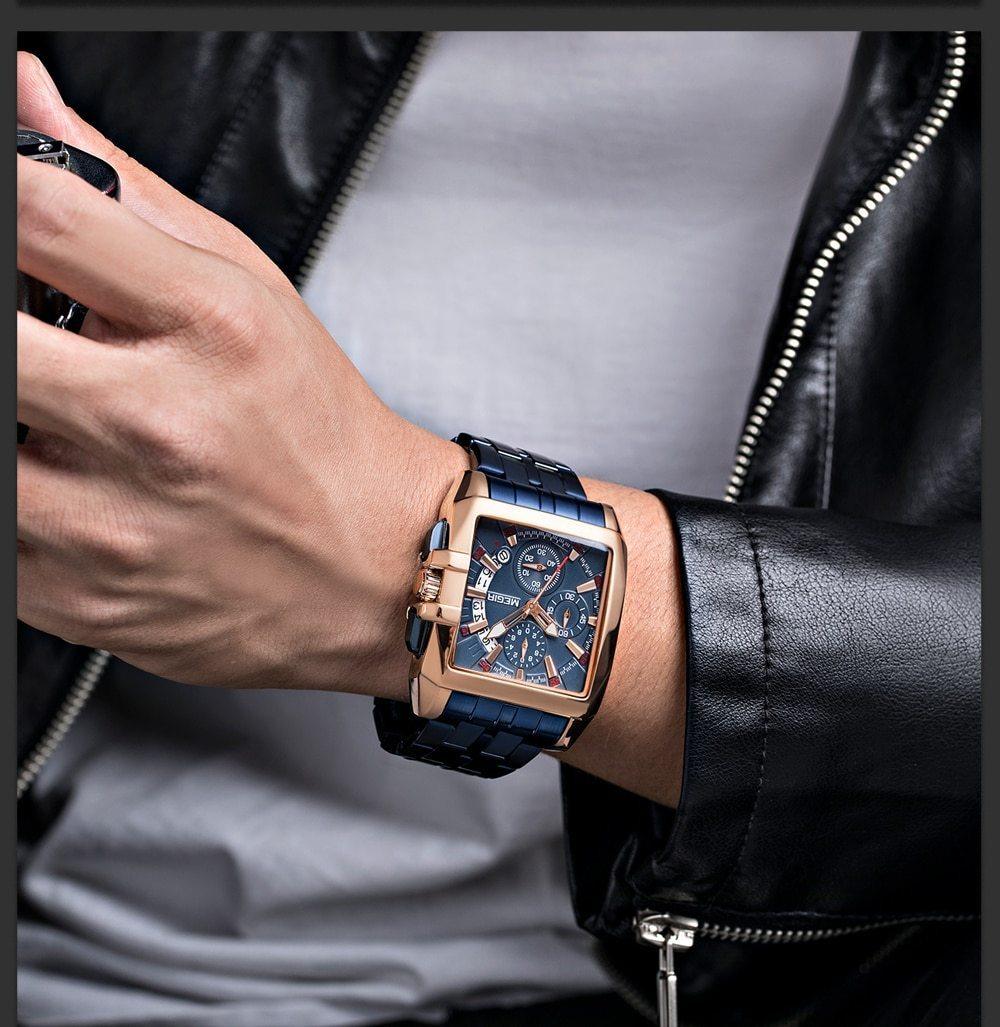 New Business Men's Watches Analog Waterproof Luminous Quartz Men Stylish Wrist Watch Stevvex