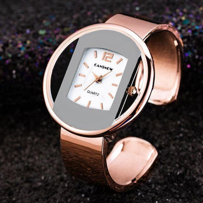 Fashion Gold Classic Women's Watches Luxury Stainless Steel Design Wrist Watch For Women Stevvex