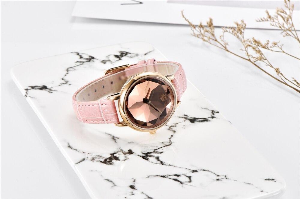 New Fashion Women's Watches Casual Sport Leather Strap Waterproof Analog Quartz Watch Stevvex