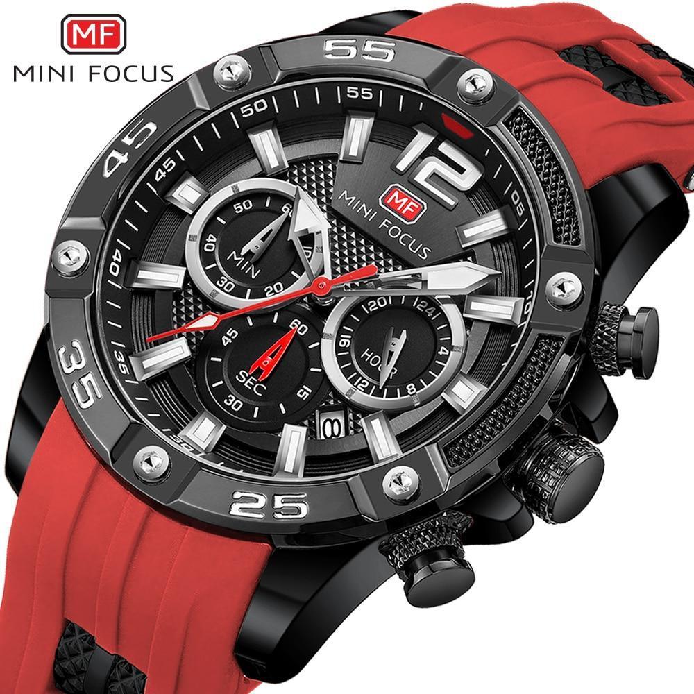 New Fashion Sport Mens Watches Waterproof Silicon Strap Wrist Watch Multifunctional Luminous Hands For Men Stevvex