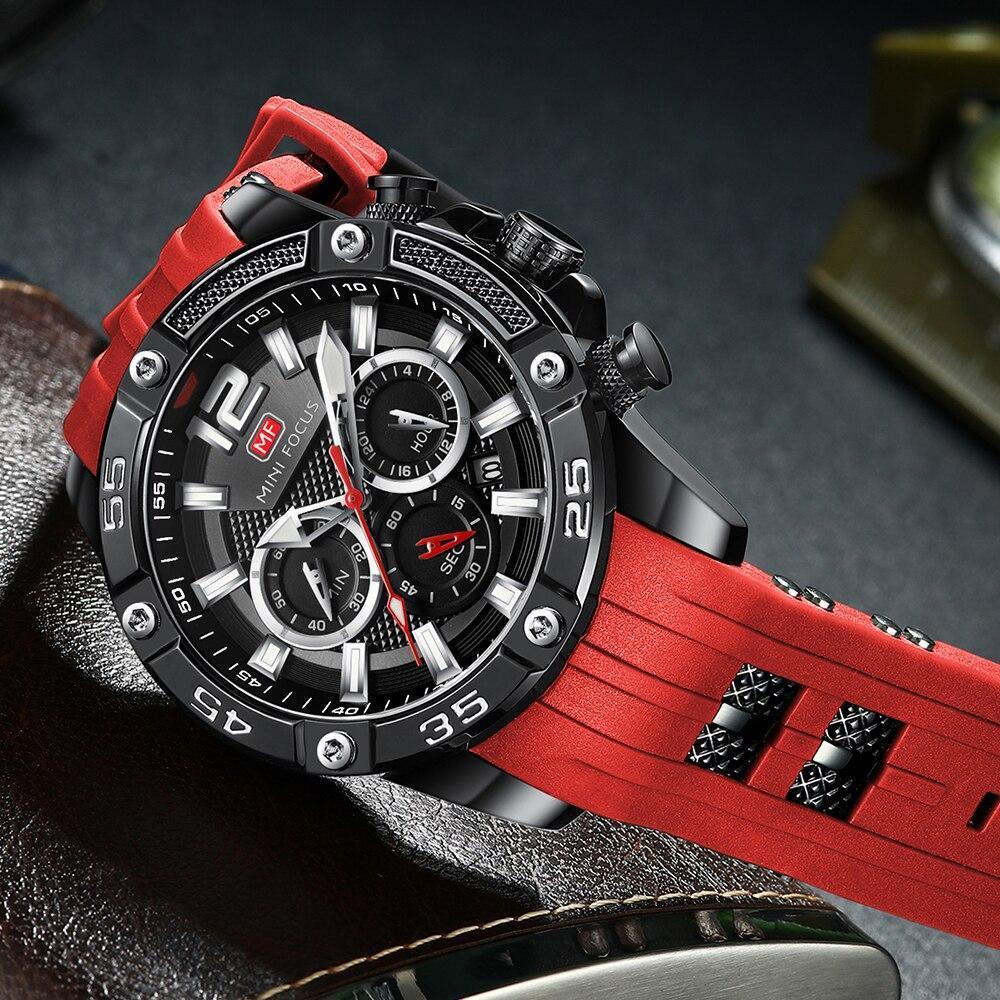 New Fashion Sport Mens Watches Waterproof Silicon Strap Wrist Watch Multifunctional Luminous Hands For Men Stevvex