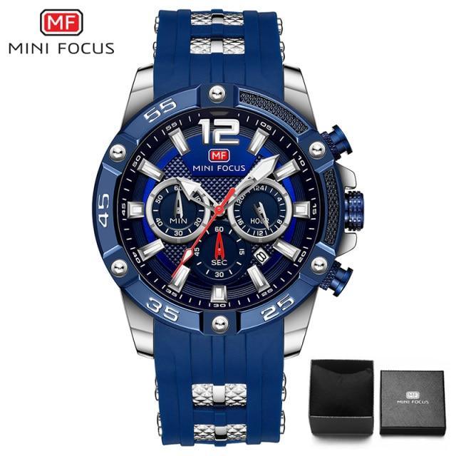 New Fashion Sport Mens Watches Waterproof Silicon Strap Wrist Watch Multifunctional Luminous Hands For Men Stevvex