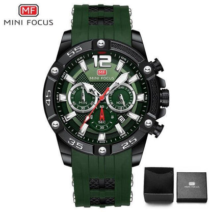 New Fashion Sport Mens Watches Waterproof Silicon Strap Wrist Watch Multifunctional Luminous Hands For Men Stevvex