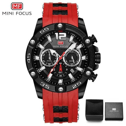 New Fashion Sport Mens Watches Waterproof Silicon Strap Wrist Watch Multifunctional Luminous Hands For Men Stevvex