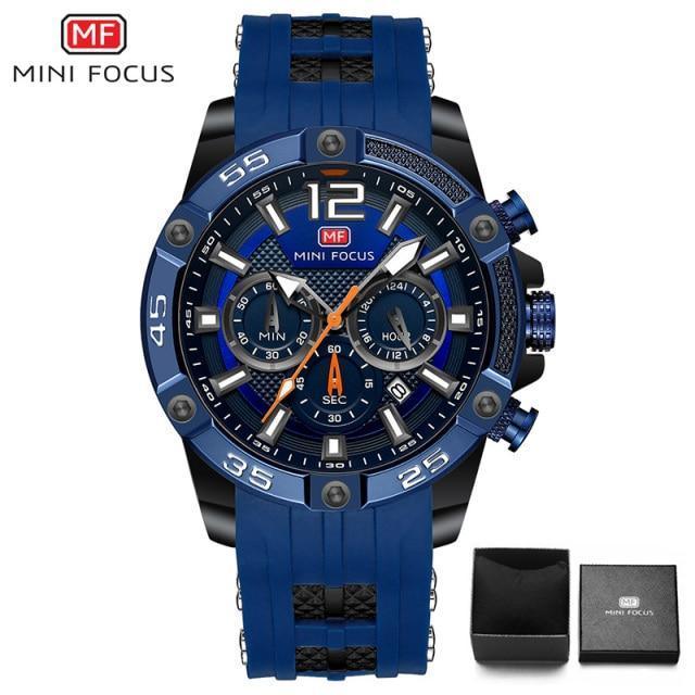 New Fashion Sport Mens Watches Waterproof Silicon Strap Wrist Watch Multifunctional Luminous Hands For Men Stevvex